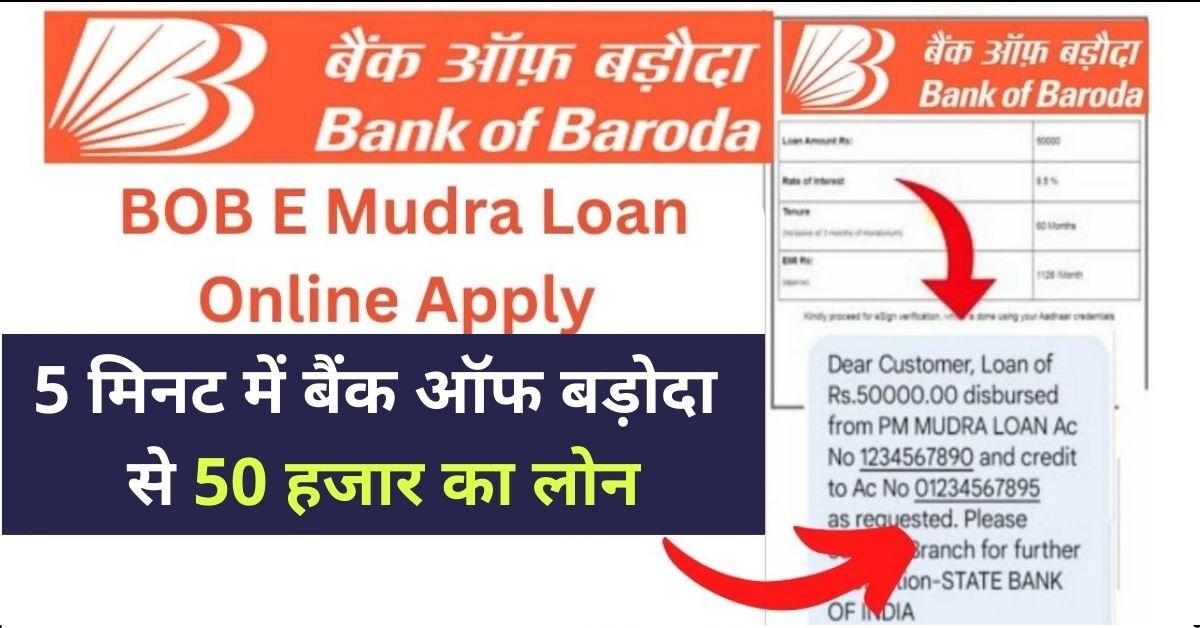 BOB E Mudra Loan Apply Online